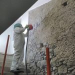 Aero pulitura di parete di appartamento con pietra a vista 14